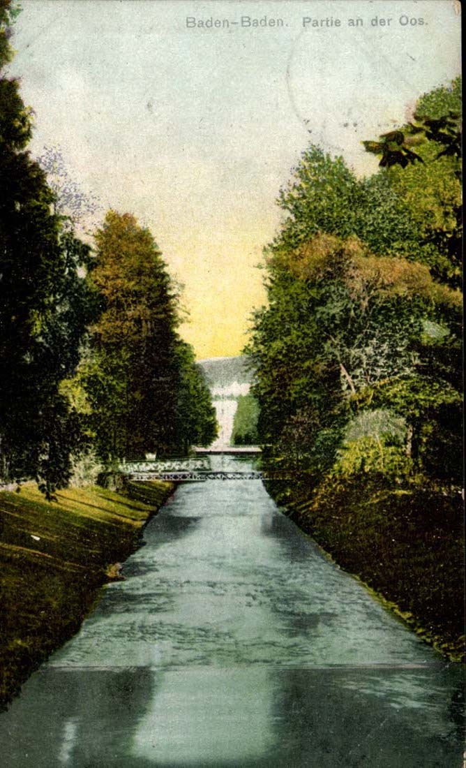 Allemagne Baden Baden CPA Partie an der Oos 