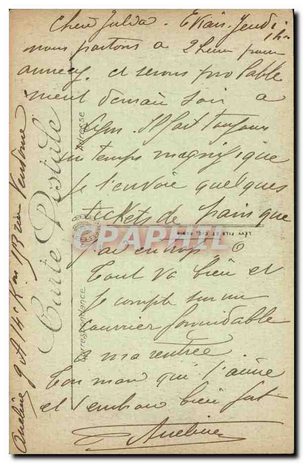 ÉVIAN-LES-BAINS — L'Établissement Thévenin — Selbota — Rückseite