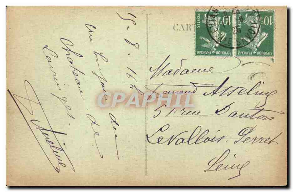 Evian les Bains CPA Chateau de Larringes (10eme) — Verso