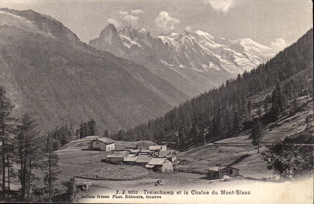 CPA Telechamp et la chaine du Mont Blanc