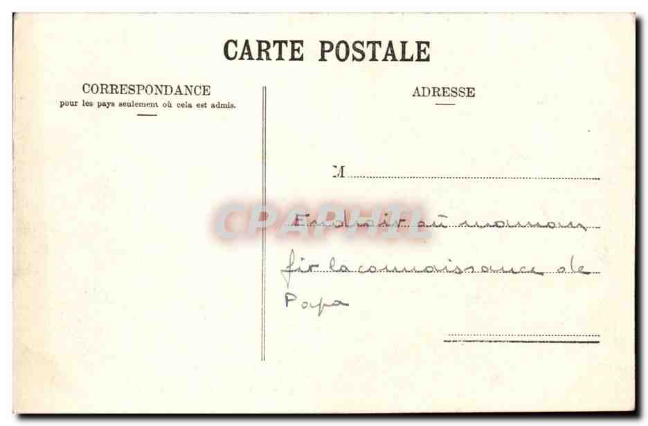 CPA Telechamp et la chaine du Mont Blanc — Rückseite
