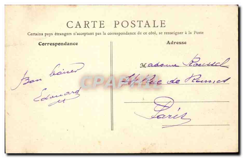 Etretat CPA Sur la plage a l'heure du bain — Rückseite