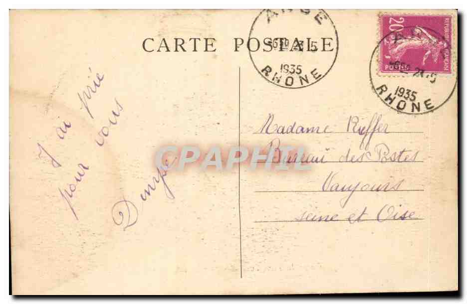CPA Corps du Sint Cure d'Ars dans sa chasse (religion) — Rückseite