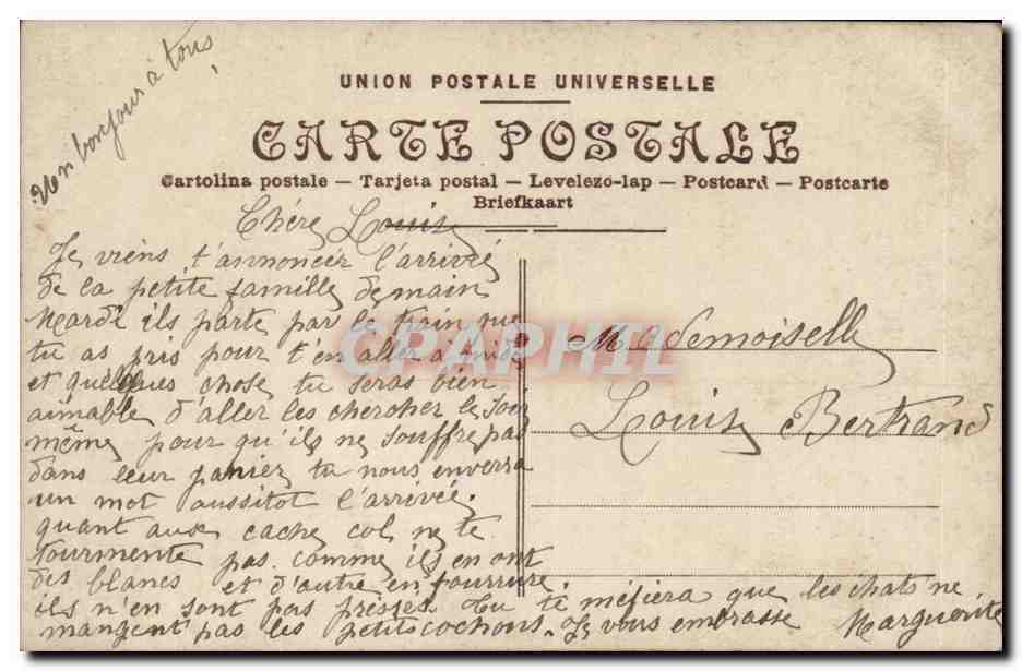 CPA Paris (10eme) Rue St Martin — Rückseite