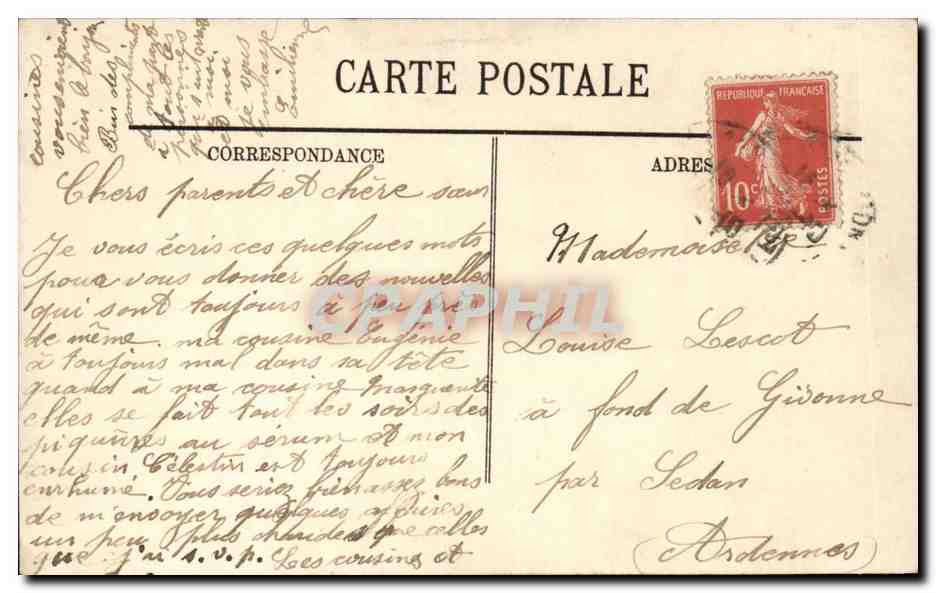 Paris (7eme) CPA Lhotel des Invalides Le tombeau de Napoleon 1er Le sarcophage — Rückseite