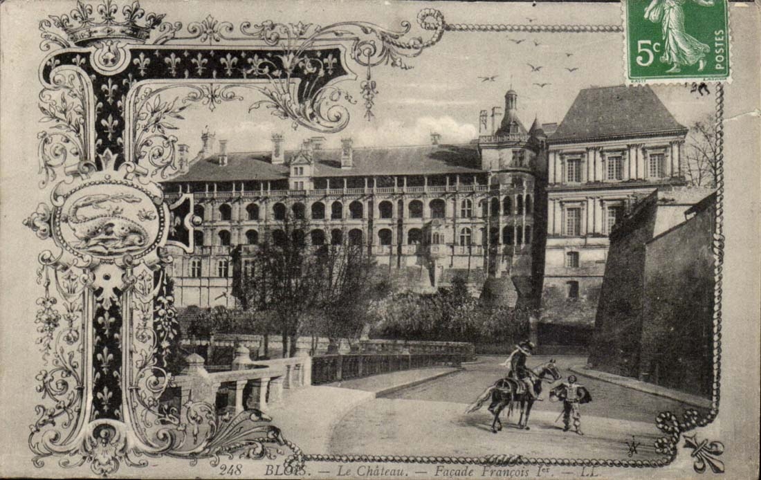 Blois CPA Le chateau Facade Francois 1er