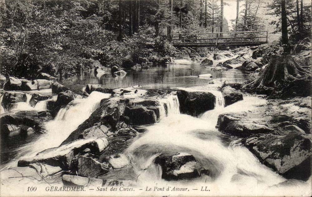Gerardmer CPA Saut des cuves Le pont d'amour