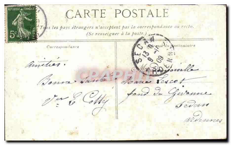 Paris (5eme) CPA Saint Germain l'auxerrois — Rückseite