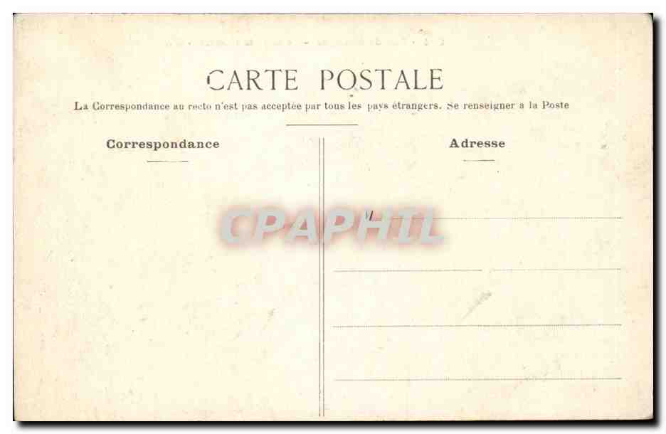 Bois de Boulogne CPA La grande cascade  — Rückseite