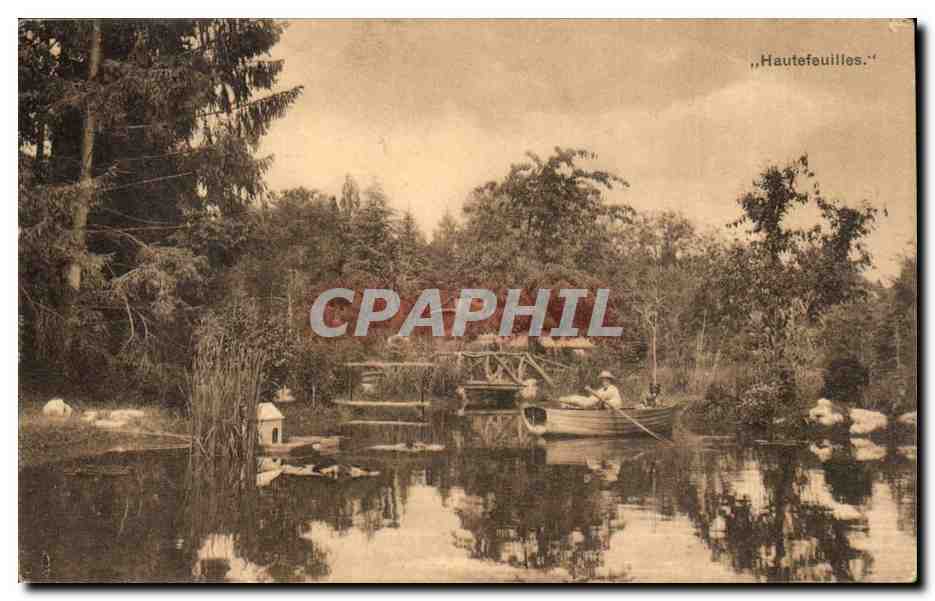 Suisse CPA Hautefuilles barque