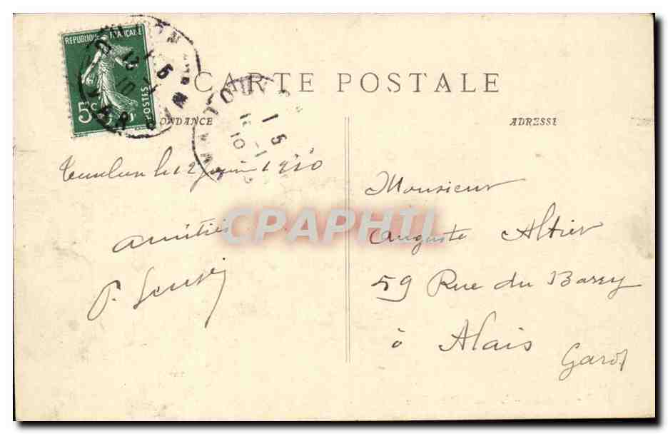 Toulon - L'École Rouvière — P. Ruat, édit., Marseille, n° 4678 — Reverso