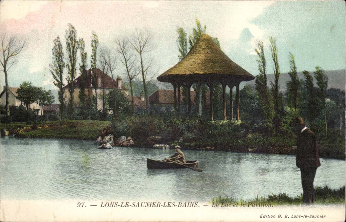 Lons-le-Saunier-les-Bains — Der See und das Pavillon — Edition G. B. Lons-le-Saunier