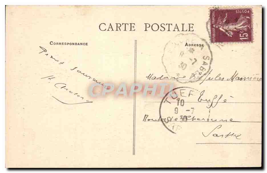 Statue miraculeuse de Notre-Dame du Chêne — couronnée le 6 octobre 1908 — Edition des Missionnaires n°458 — Rückseite
