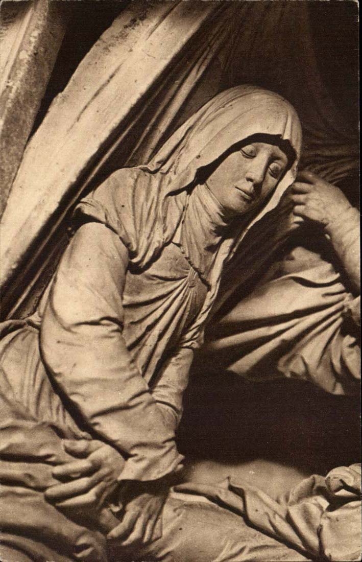 CPA Les Saints de Solesmes Notre dame au linceul