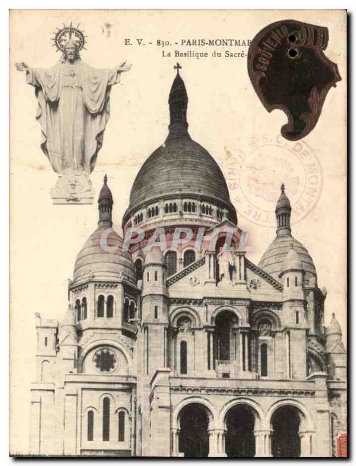 Paris (18eme) CPA Basique du SAcre Coeur