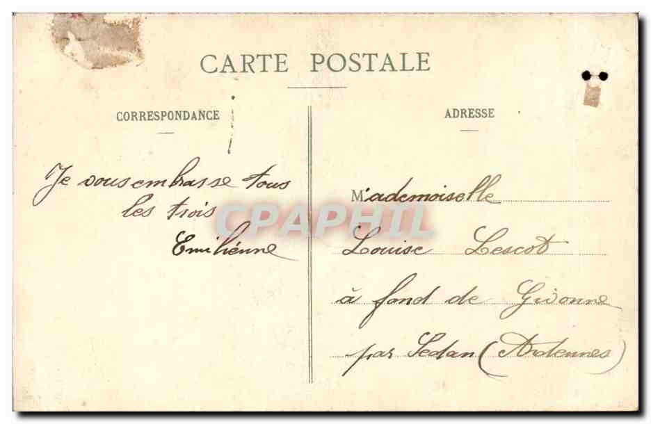 Paris (18eme) CPA Basique du SAcre Coeur — Rückseite
