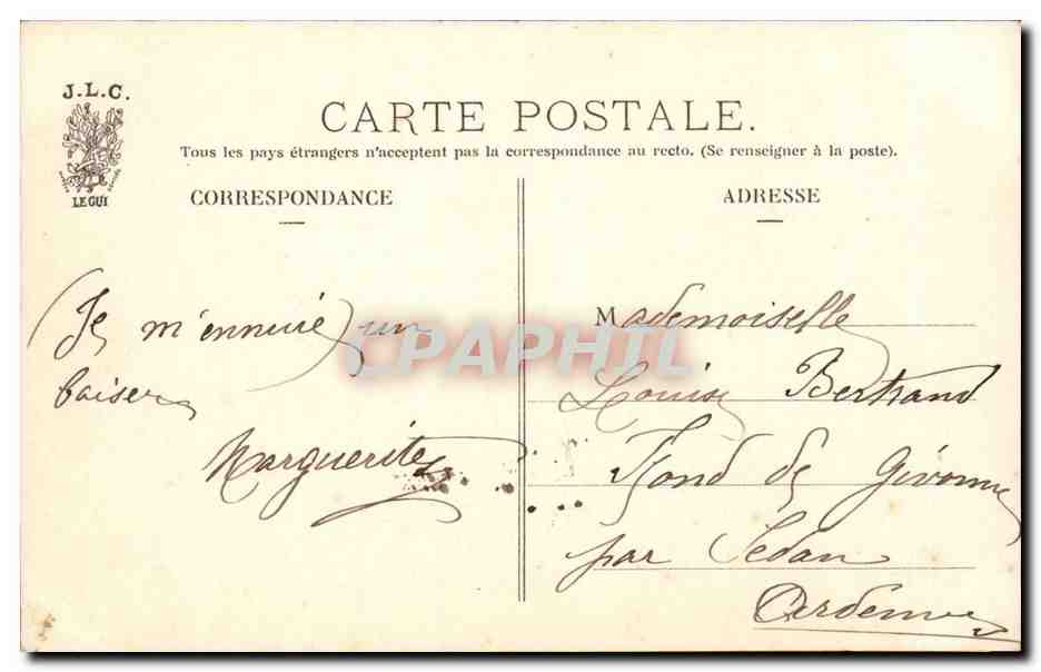 Paris (5eme) CPA Saint Etienne du Mont Porte de Jube — Rückseite