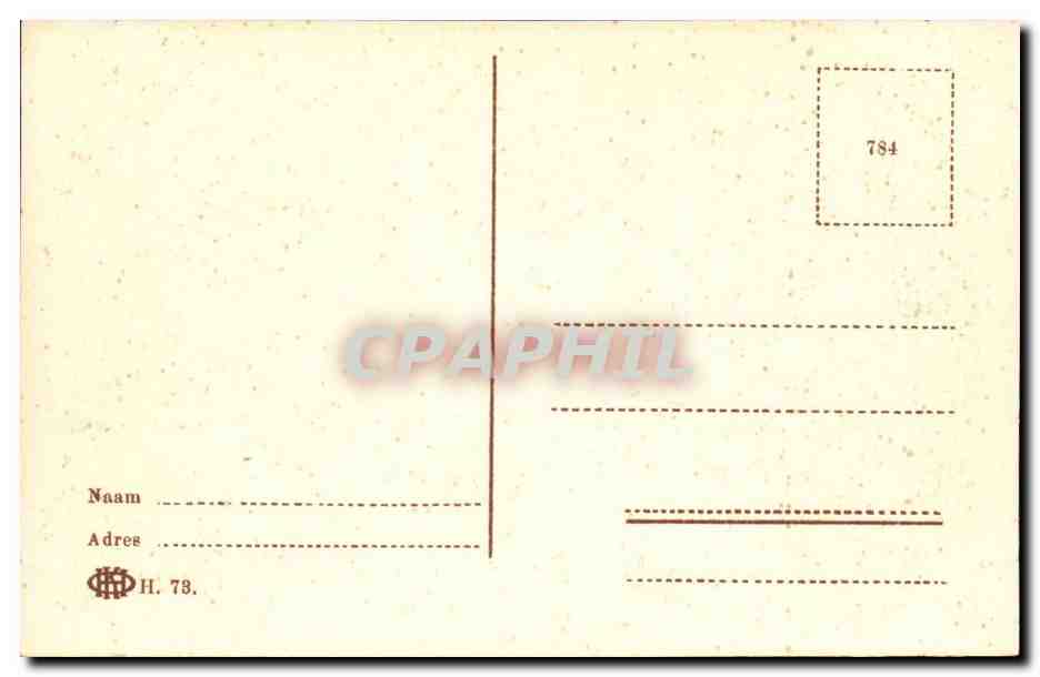 Pays Bas CPA Gravenhage Binnehof met Ridderzaal — Rückseite