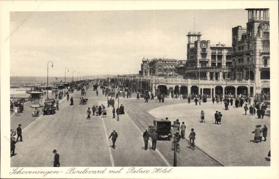 Pays Bas Schveningen CPA Boulevard met Palace Hotel