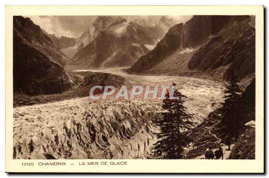 Chamonix CPA La mer de glace