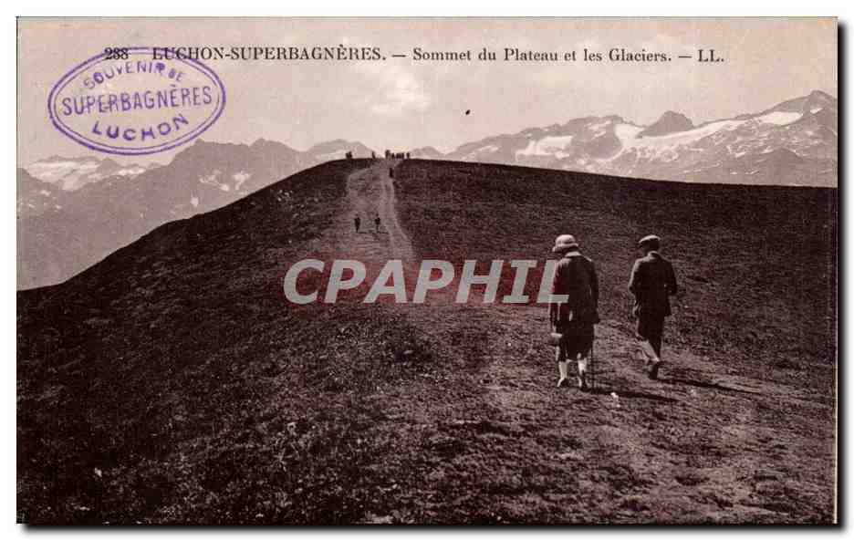 Luchon-Superbagnères — Sommet du Plateau et les Glaciers — LL.