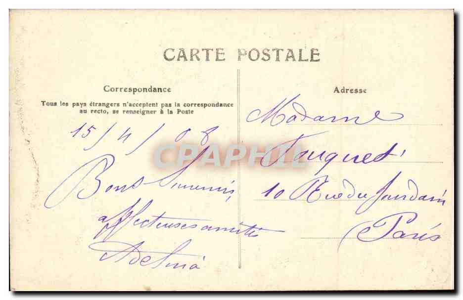 CPA Fantaisie Joyeuses Paques Oeufs — Rückseite