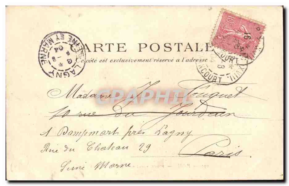 Paris (9eme) Place Saint Georges — Verso