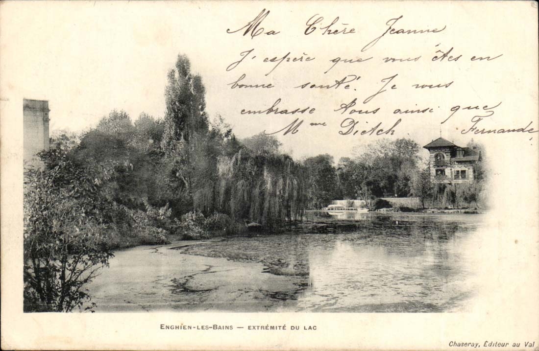 Enghien-les-Bains — Ende des Sees — Chaseray, Verlag am Val