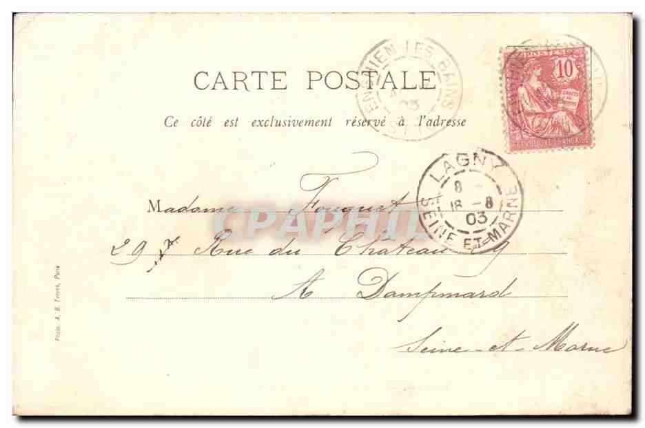 Enghien-les-Bains — Ende des Sees — Chaseray, Verlag am Val — Rückseite