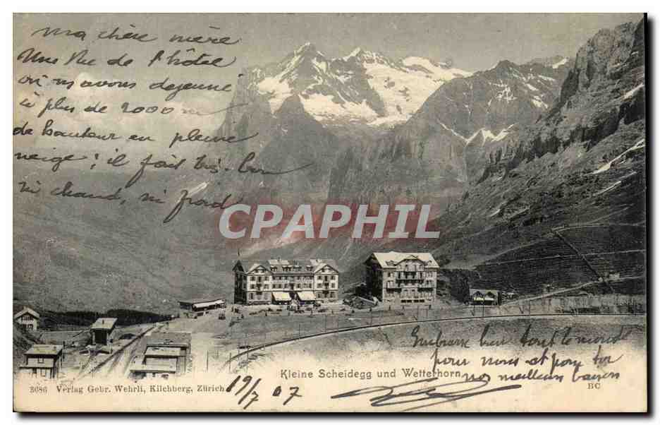 Suisse Kleine Scheidegg und Wetterhorn