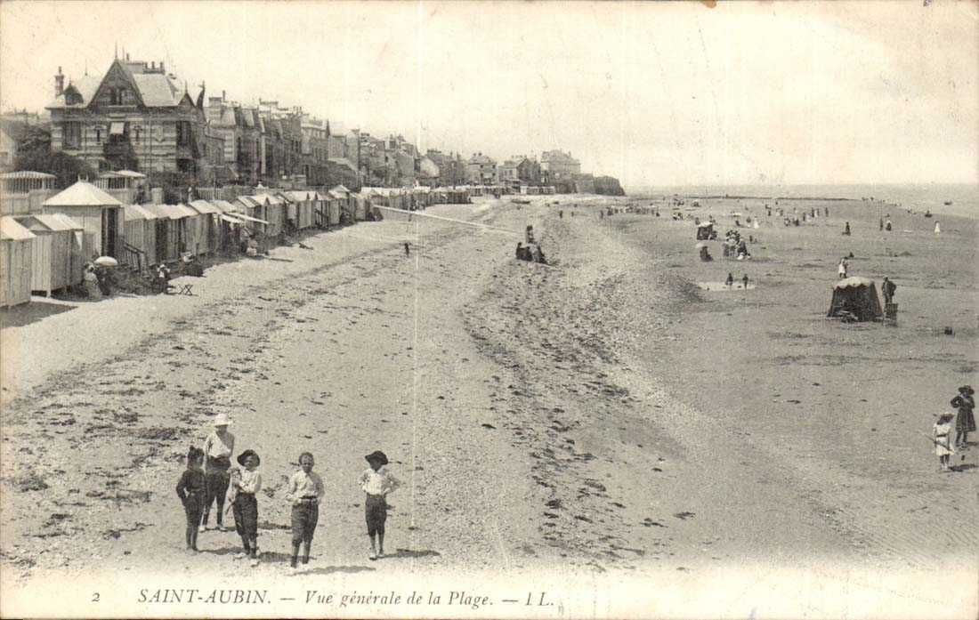 Saint Aubin CPA Vue generale de la plage