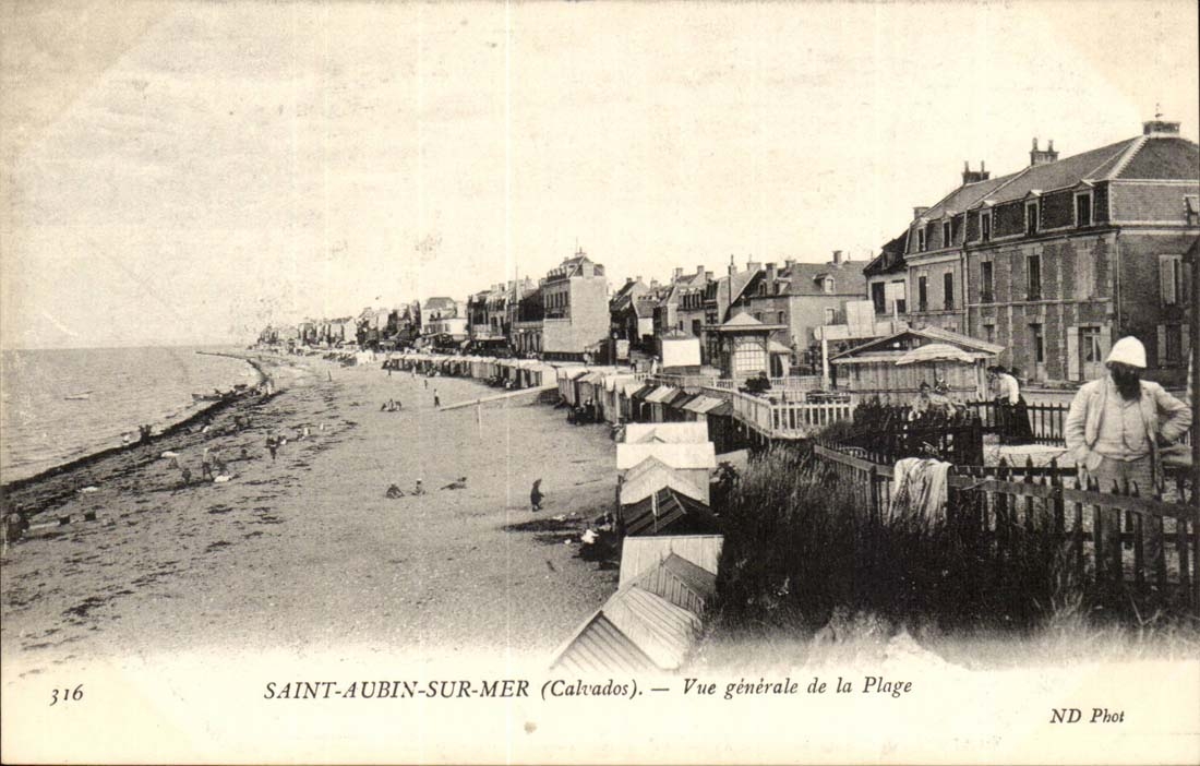 Saint Aubin CPA Vue generale de la plage