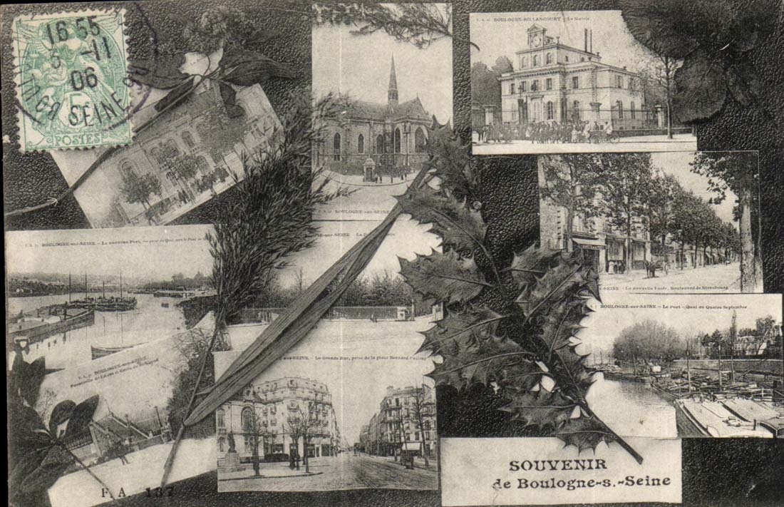CPA Souvenir de Boulogne sur Seine
