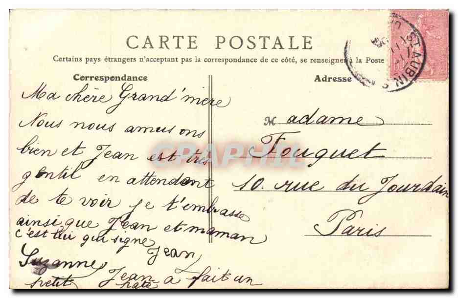 Ouistreham CPA La jete de l'est et l'avant port (bateau) — Rückseite