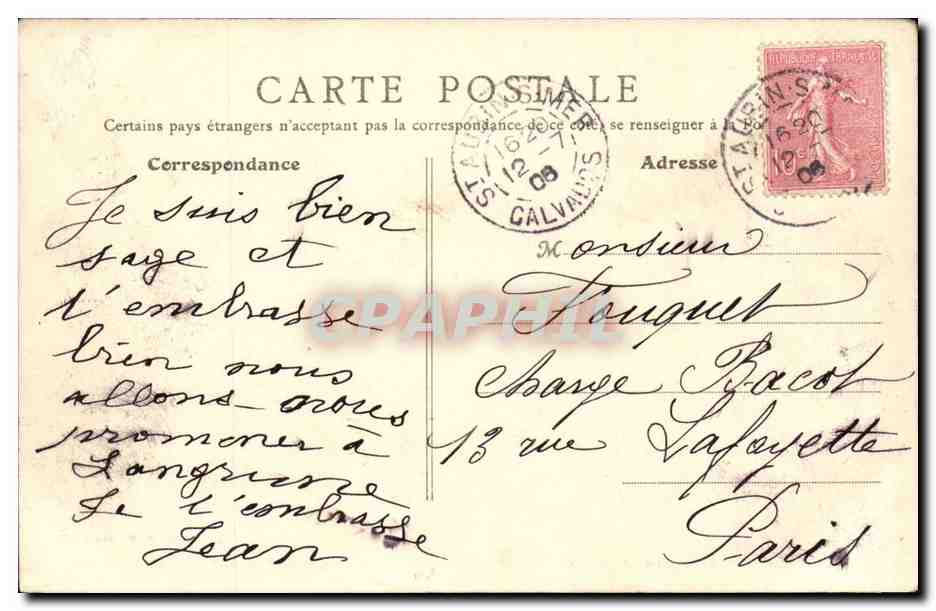 Environs de Ouistreham CPA les bords de l'Orne — Rückseite