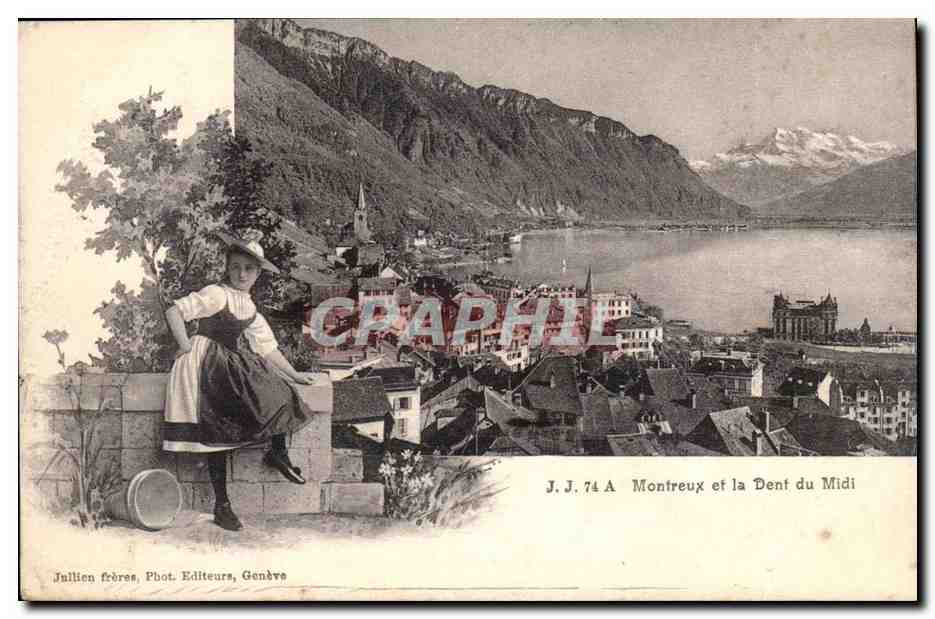Suisse CPA Montreux et la dent du midi