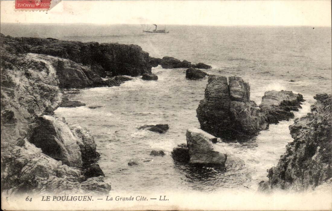 Le Pouliguen CPA La grande cote