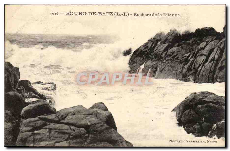 Bourg de Batz CPA Rochers de la Dilanne