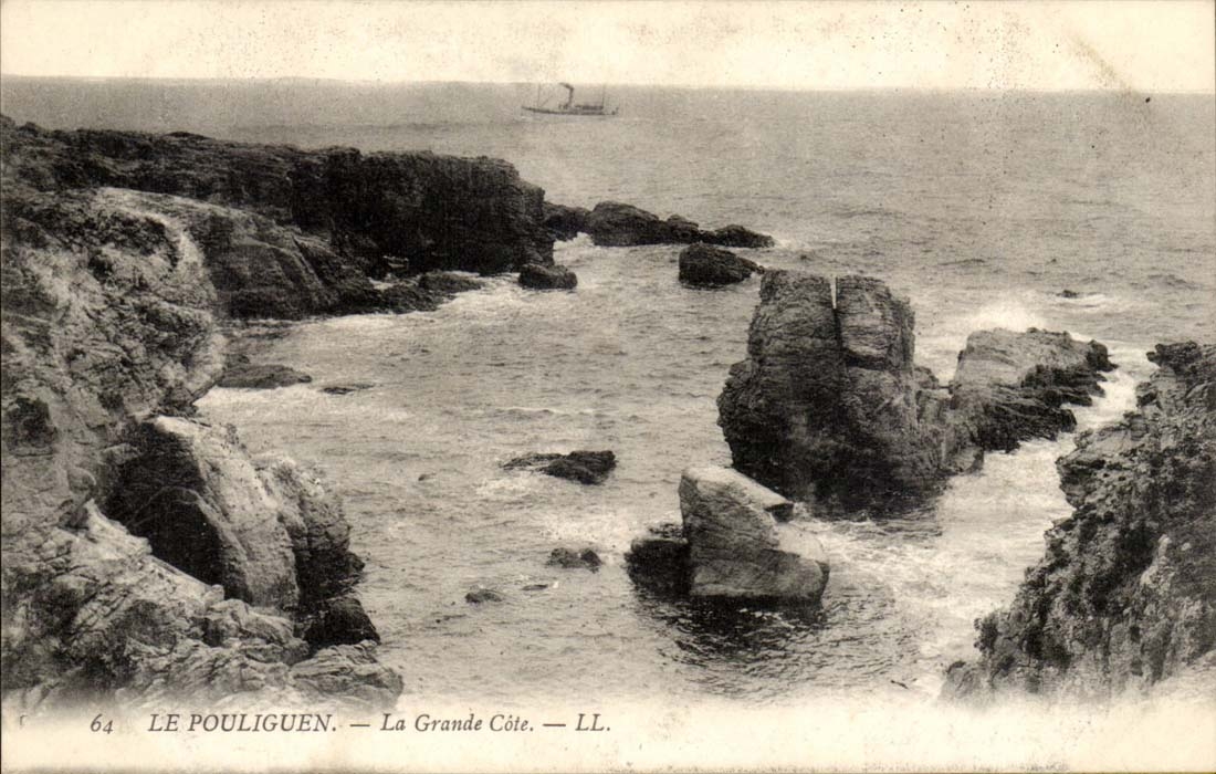 Le Pouliguen CPA La grande cote