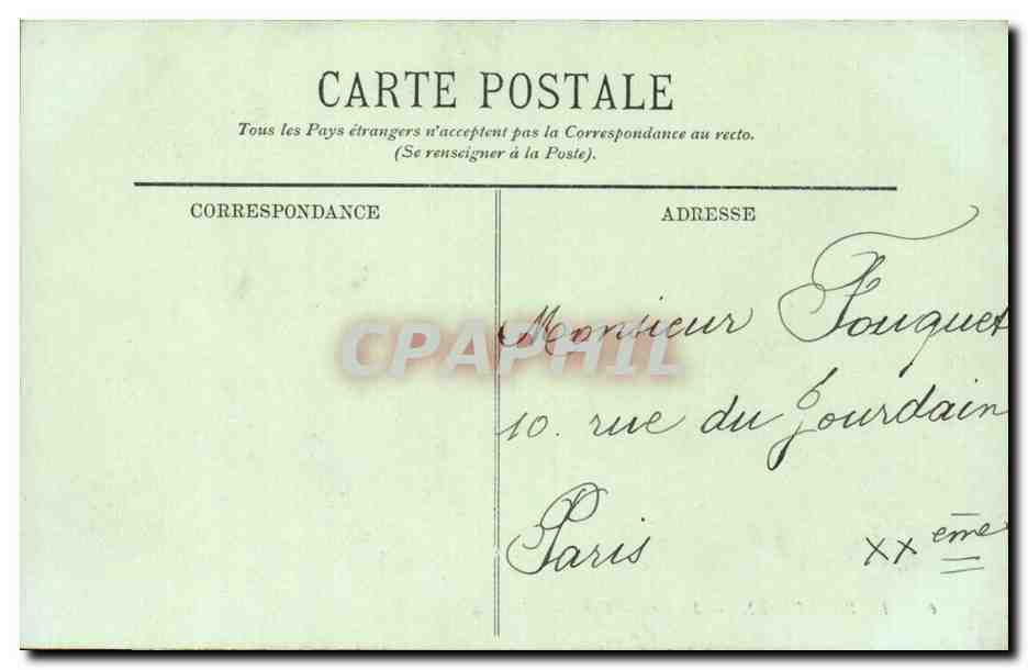 Le Pouliguen CPA La grande cote — Back