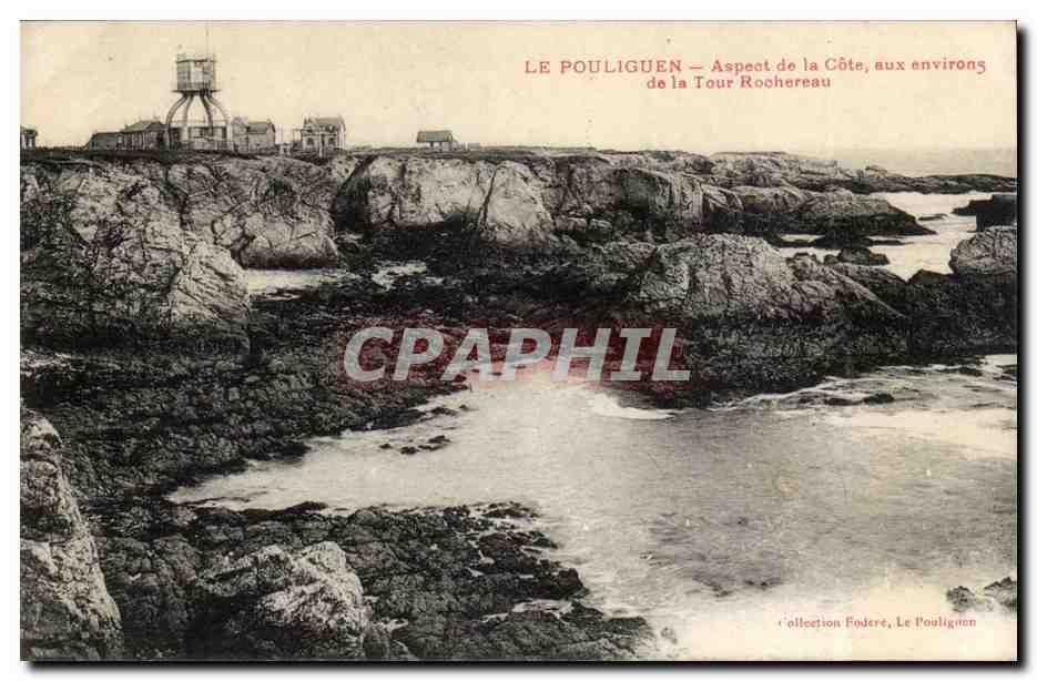 Le Pouliguen CPA Aspect de la cote aux environs de la Tour Rochereau