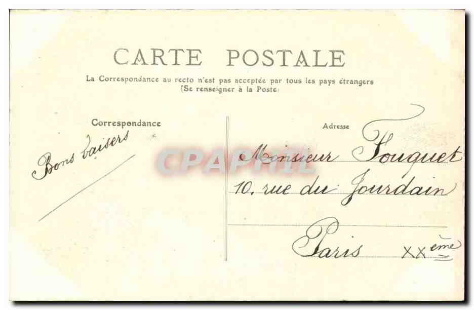 Le Pouliguen CPA Aspect de la cote aux environs de la Tour Rochereau — Rückseite