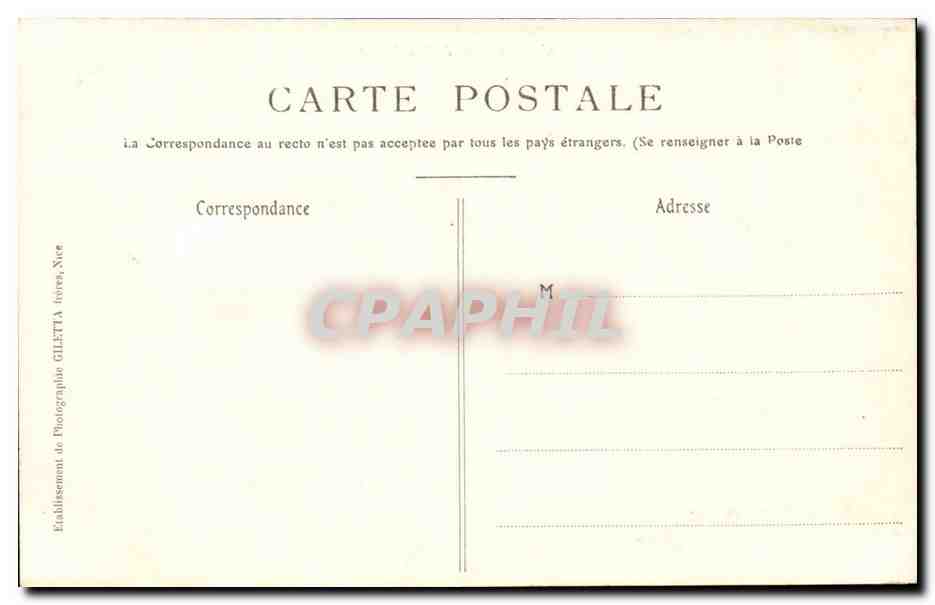 Chamonix — Passage de la Mer de glace — Édition Giletta, phot. Nice, n° 2632 — Reverso