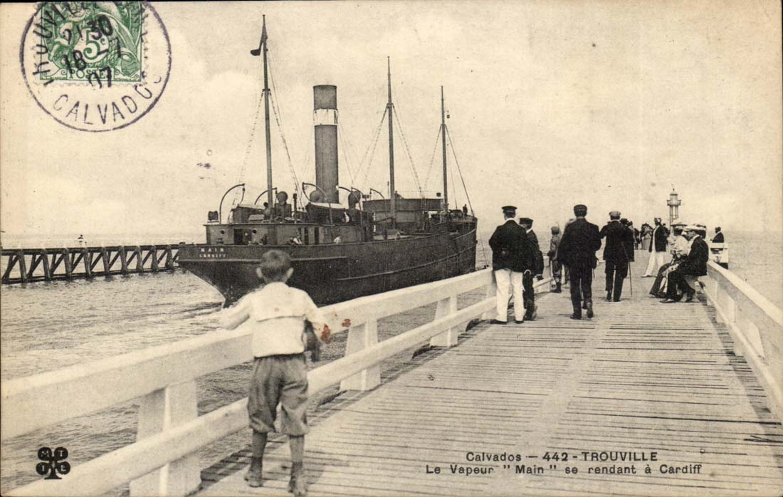 Der Dampfer "Main" auf dem Weg nach Cardiff — Calvados — 442 — Trouville