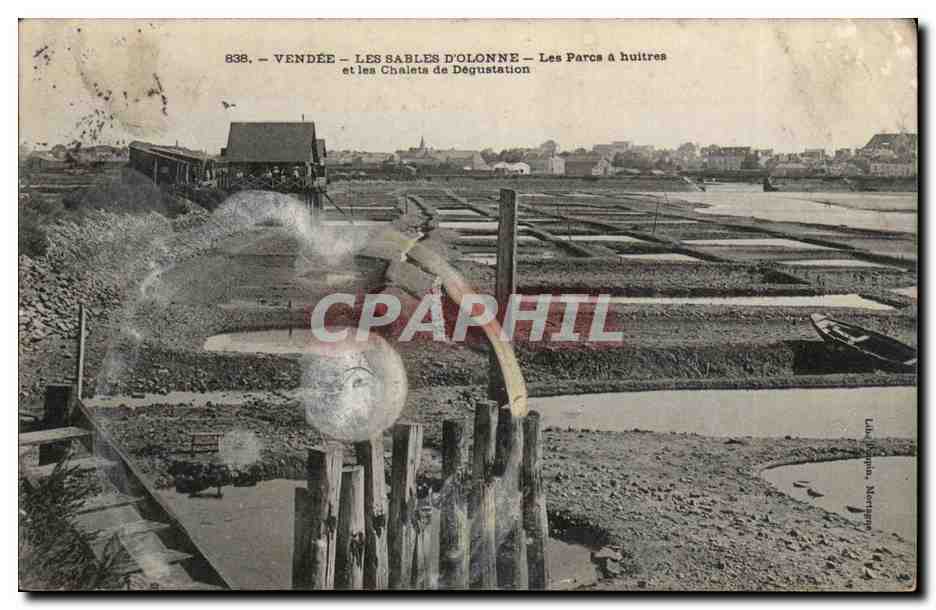 CPA Vendee Les SAbles d'olonne Les parcs a huitres et les chalets de degustation (peche osteiculture))