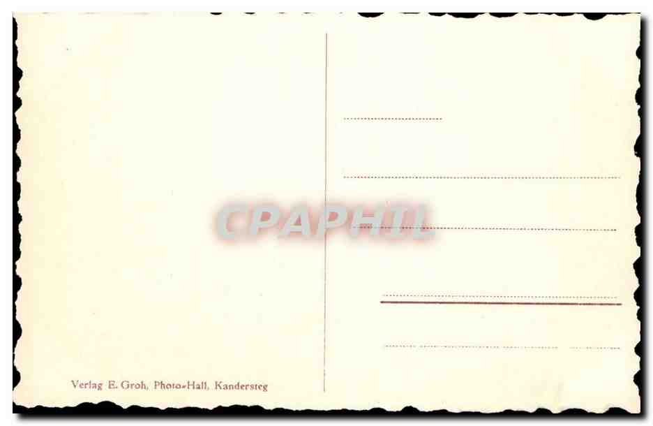 Suisse CPA Kandersteg Blck duch die Klus — Rückseite