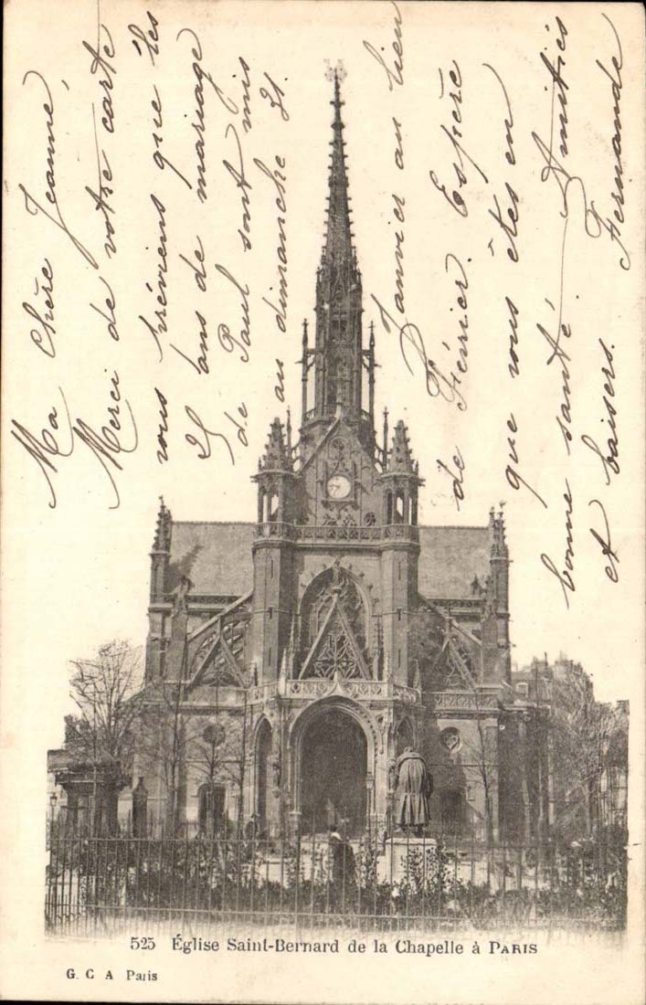 Paris (18eme) CPA Eglise Saint Bernard de la chapelle
