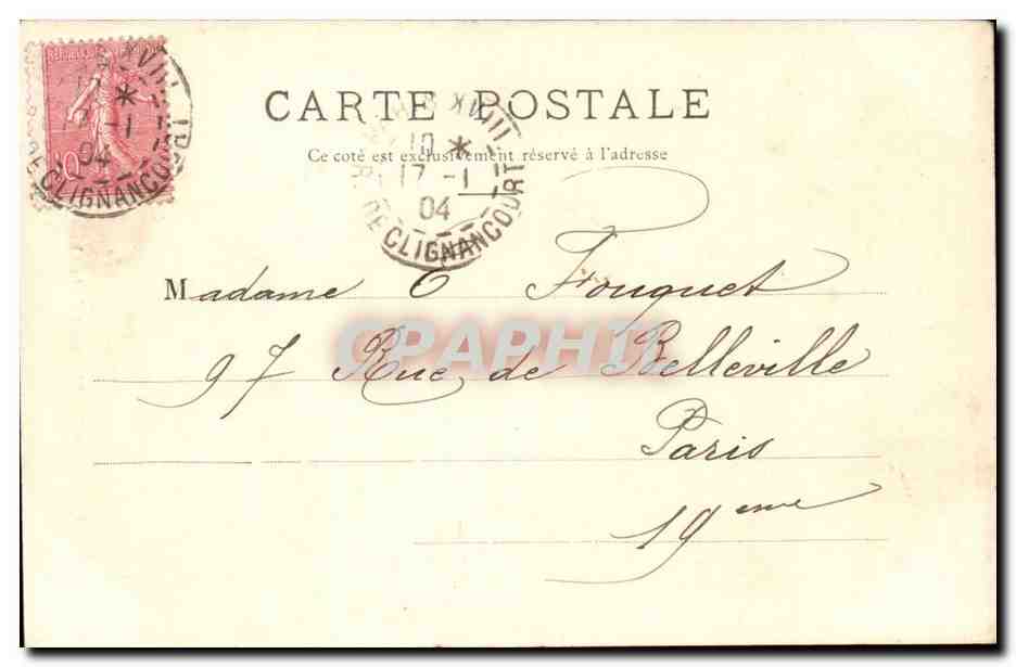 Paris (18eme) CPA Eglise Saint Bernard de la chapelle — Rückseite