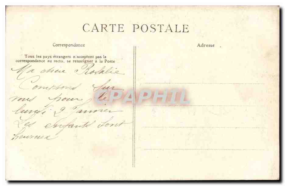 Paris (19eme) CPA Buttes Chaumont L'entree de la grotte (enfants) — Rückseite