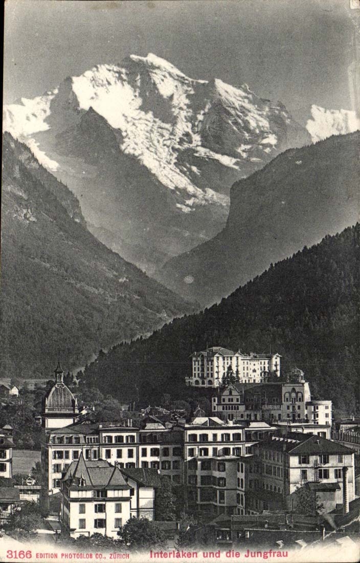 Suisse CPA Interlaken und die Jungfrau